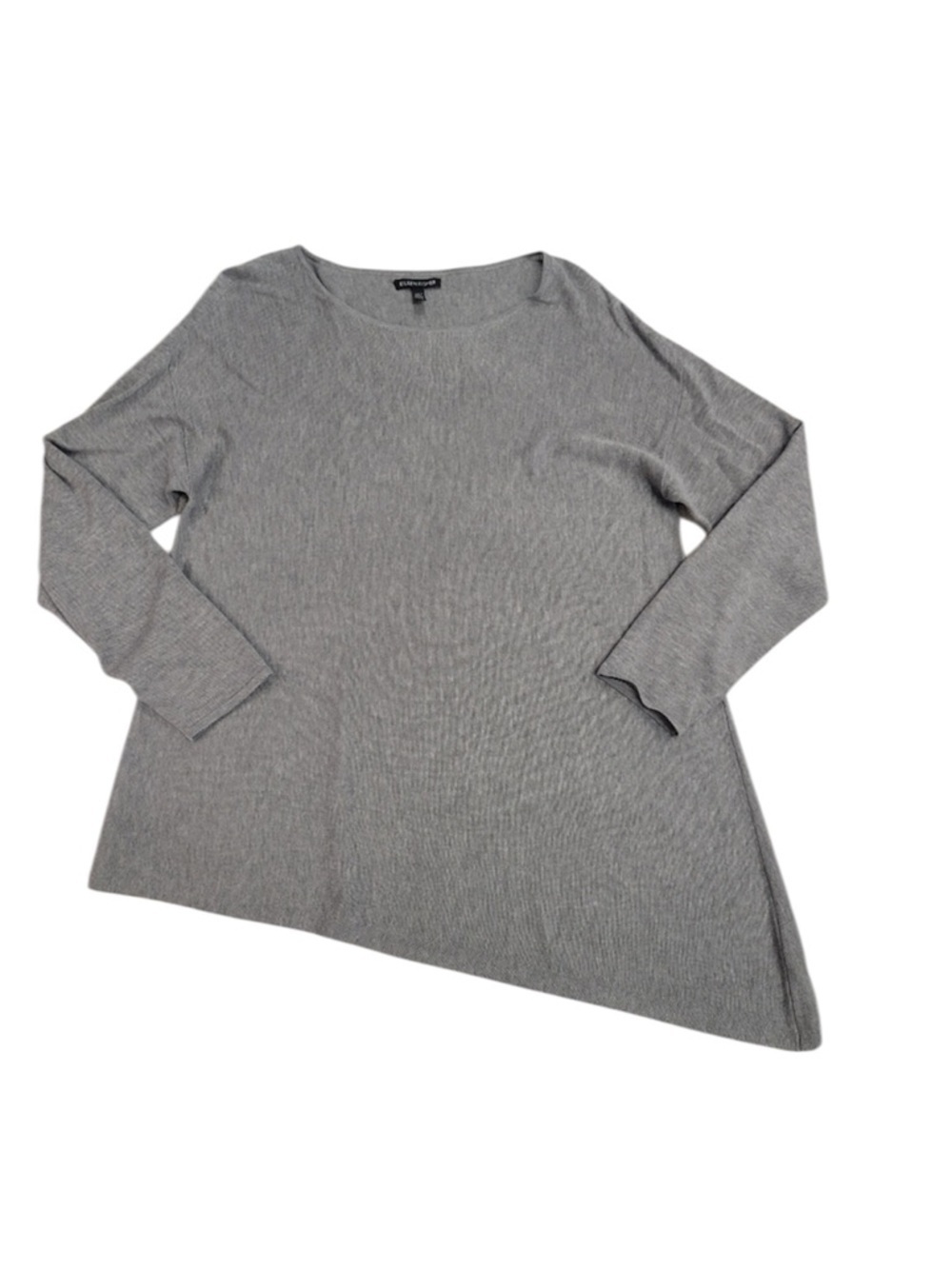 Eileen Fisher Asymmetrical Hem Merino Wool Sweater - Picture 1 of 2